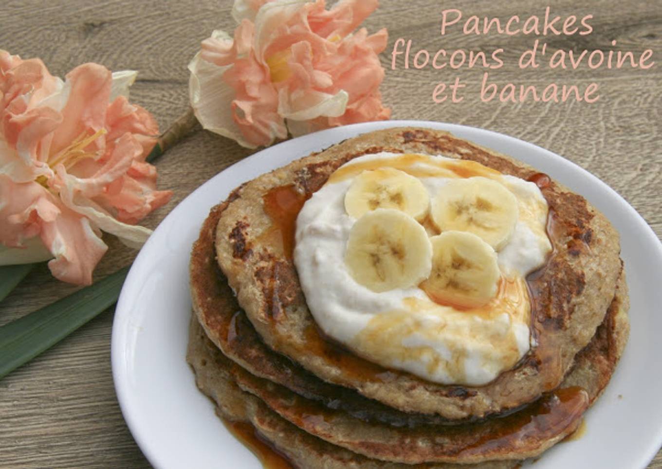 Pancakes aux flocons d'avoine et banane