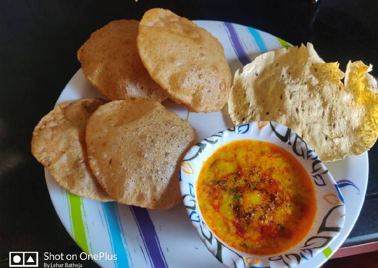 Simple Way to Prepare Speedy Dal and puri