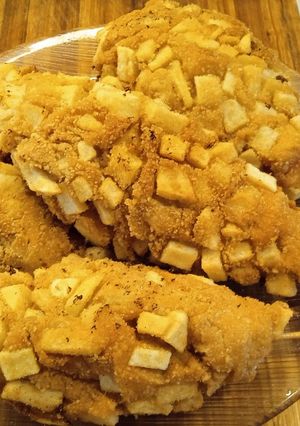 Una foto de Corn dogs coreanos