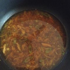 Hot and sour Chicken soup A picture of Hot and sour Chicken soup.