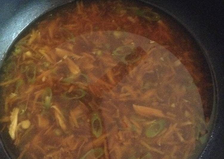 Recipe of Speedy Hot and sour Chicken soup