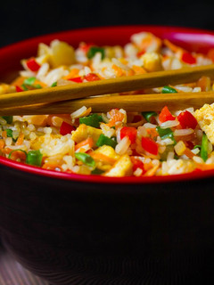 Una foto de Arroz frito chino