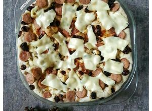 Foto resep Focaccia Feta Cheese Sausage And Cranberries