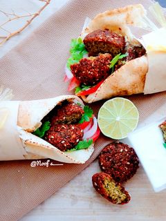 Foto resep Falafel Wrap / Falafel Sandwich