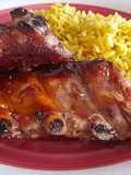 Costillas a la miel y barbacoa