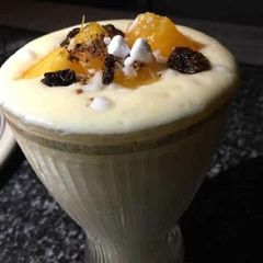 A picture of Homemade papaya smoothie.
