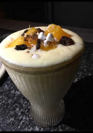 A picture of Homemade papaya smoothie.