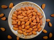A picture of roasted almonds