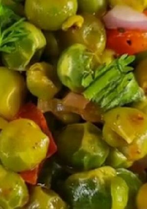 A picture of Green peas chat.