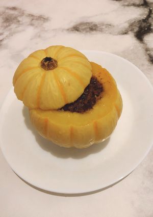 鑲肉南瓜盅 的食譜成品照片