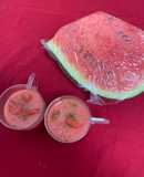 Ice apple watermelon juice