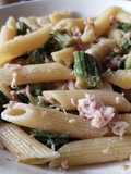 Penne al tonno e gambi di carciofo