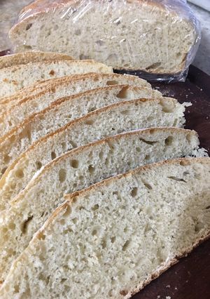 Una foto de Pan de campo con levadura de masa madre