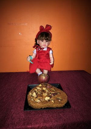 A picture of Semolina apple cake.