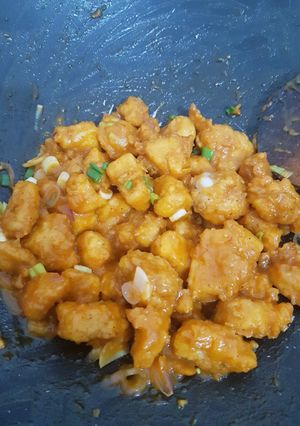 Foto resep Ayam goreng tepung asam manis