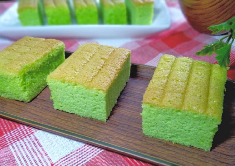 Cara Bikin Pandan Ogura Cake bunda pasti bisa