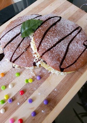 Foto resep Dorayaki selai cokelat keju