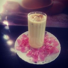 A picture of Badam milk.