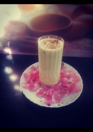 A picture of Badam milk.
