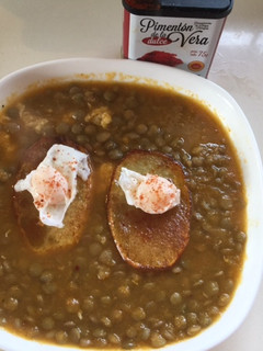 Una foto de Lentejas al curry