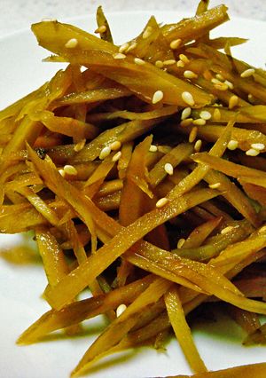 涼拌牛蒡 的食譜成品照片