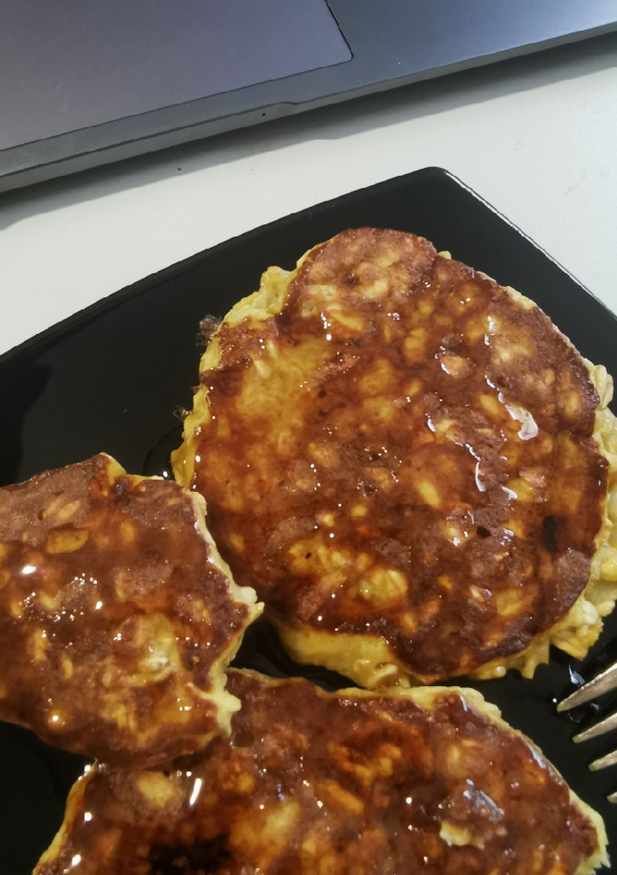Una foto de Hot cakes de avena y platano
