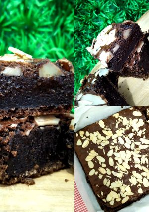 Foto resep Shiny Fudgy Brownie (No Mixer)