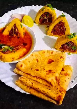 A picture of Maharashtrian Maswadi Rassa.