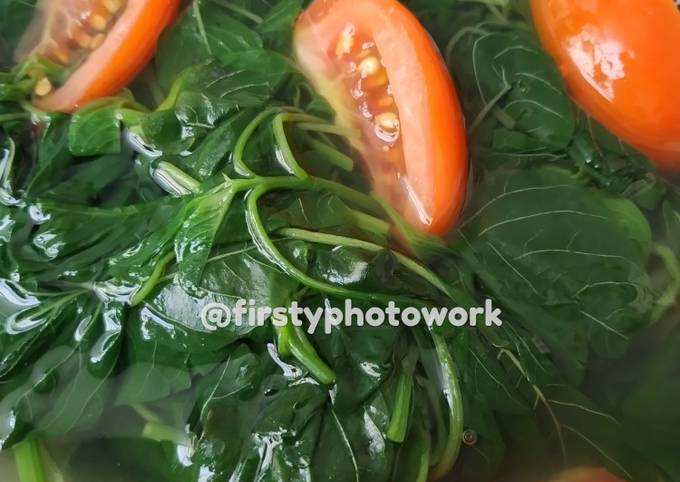 Resep Sayur Bening Bayam Seger Anti Gagal