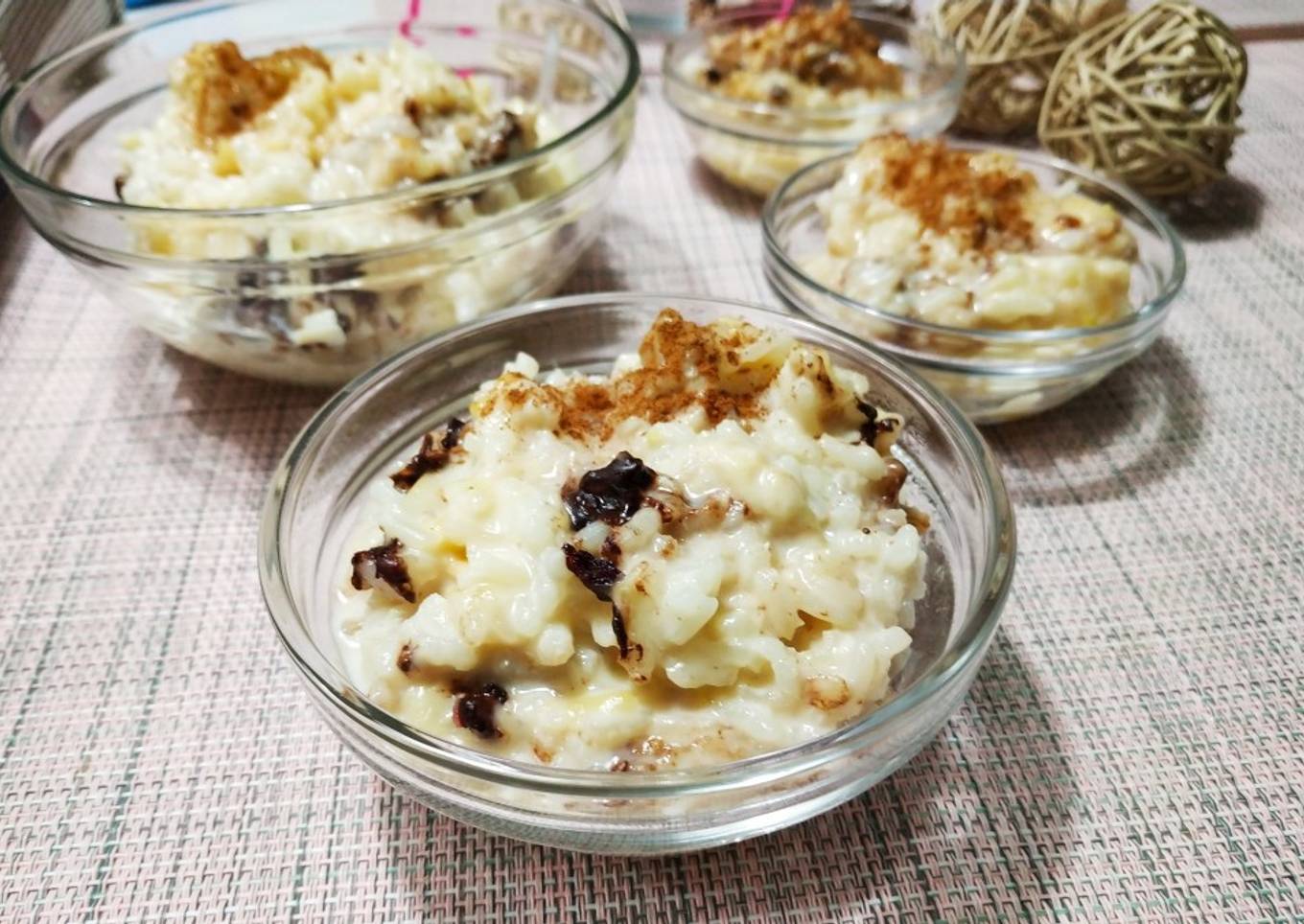 Arroz con leche con chocolate