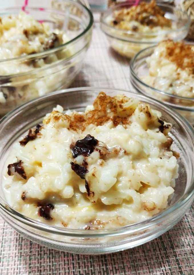 Una foto de Arroz con leche con chocolate