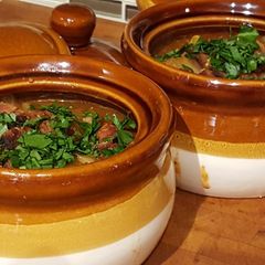 A picture of Hungarian Cabbage Roll Soup.