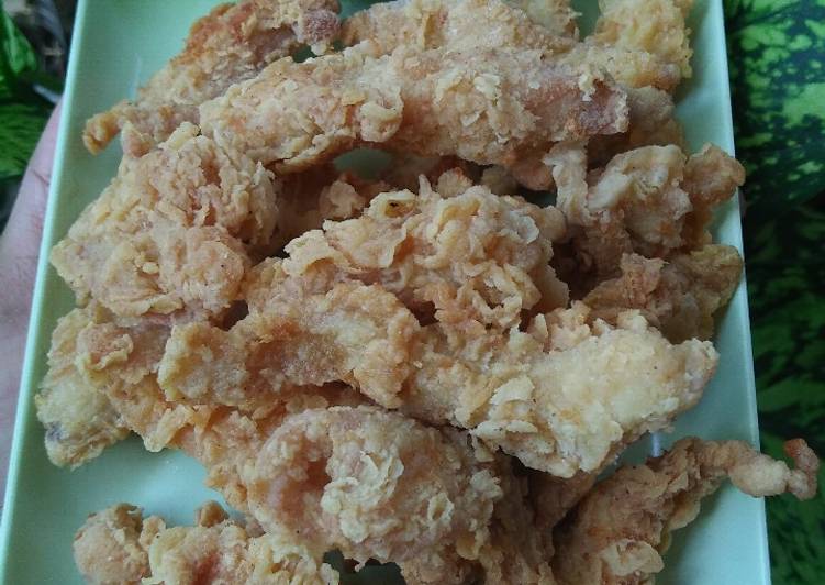 Resep Crispy chicken fillet with delisaos hot lava mamasuka Anti Gagal