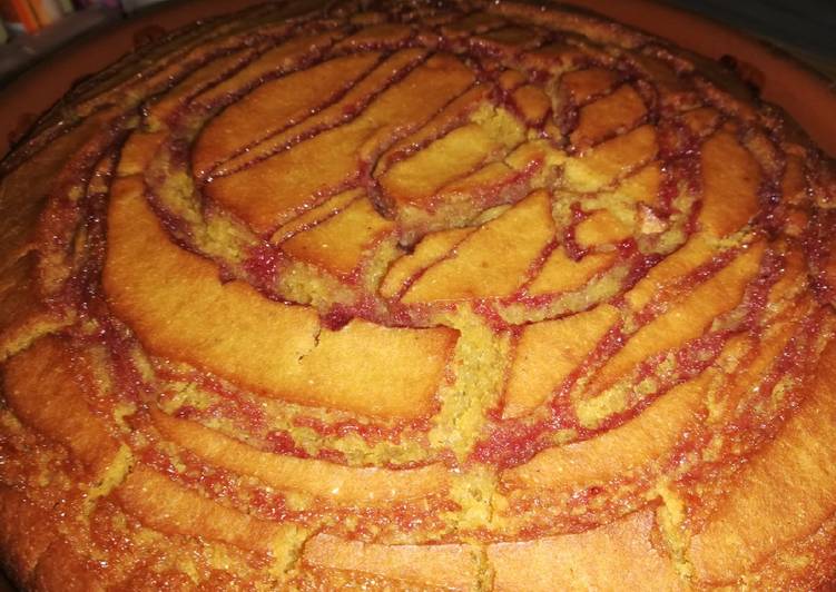 Bizcocho de manzana y cereza