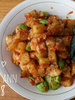 Foto resep Sambel goreng kentang + udang + pete