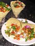 Masala moong dal sprout shot