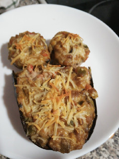 Una foto de Berenjenas rellenas