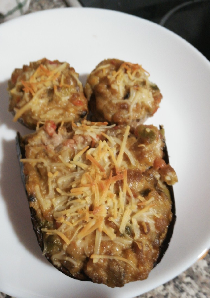 Una foto de Berenjenas rellenas