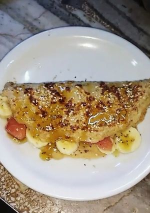 Una foto de Panqueques de avena y banana #CocinaRapidayFacil
