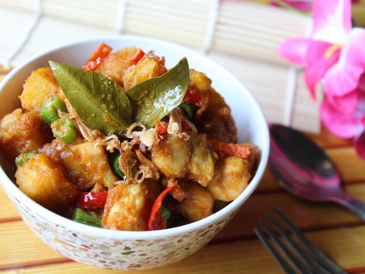 Standar Resep  membuat Sambel goreng ubi-ayam  gurih