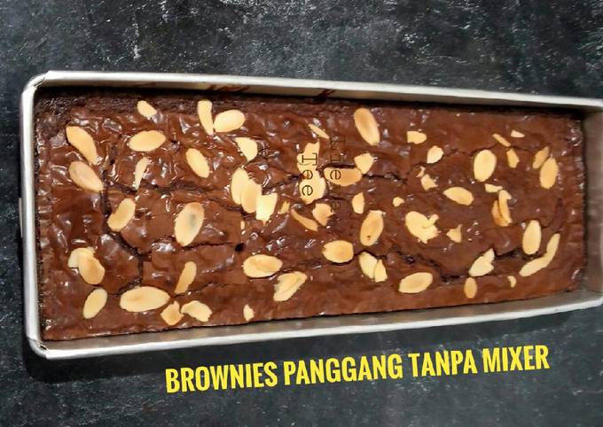 Brownies Panggang Lembut No Mixer, No BP & BS