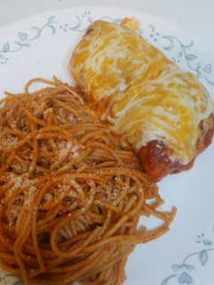 A picture of Chicken Parmesan.