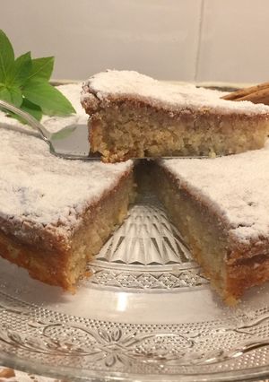 A picture of Almond Cake with Brandy Syrup (Traditional from Galicia).