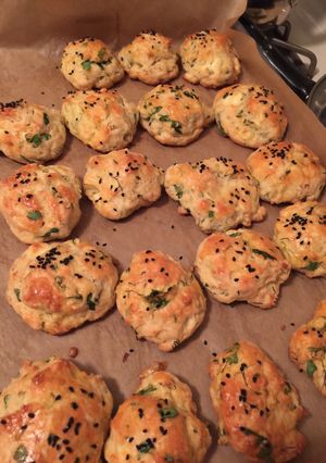 A picture of Cookies with feta cheese.
