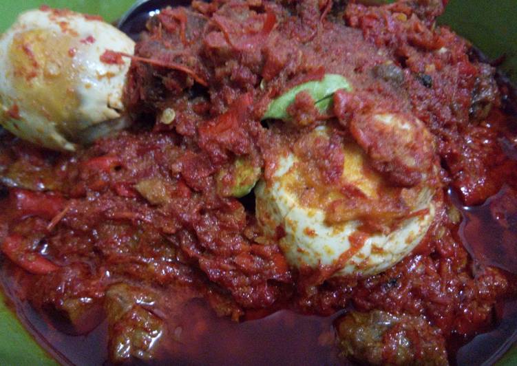 Resep Sambal goreng telur asin Anti Gagal