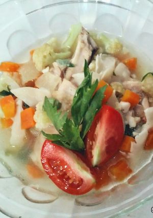 Foto resep Sop Ayam Jamur dan Sayur