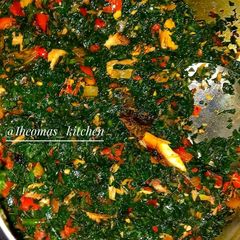 HOW TO PREPARE DELICIOUS VEGETABLE SAUCE WITH UGU #iheomas_kitchen #ugu #vegetablesaucewithpalmoil A picture of HOW TO PREPARE DELICIOUS VEGETABLE SAUCE WITH UGU #iheomas_kitchen #ugu #vegetablesaucewithpalmoil.