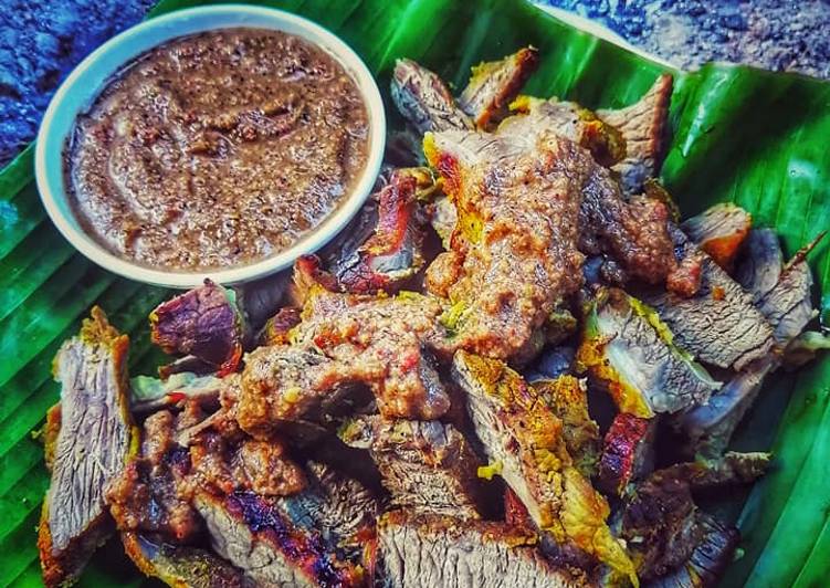 resepi daging bakar cicah air asam