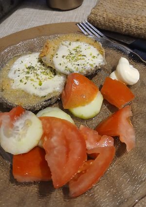 Una foto de Milanesas de Berenjena al Horno y Air Fryer