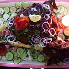 A picture of Roasted Raan.